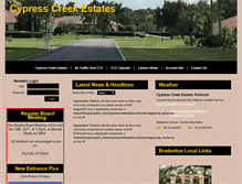 Tablet Screenshot of cypresscreekestates.info